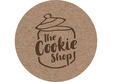 Cookie Shop kraft vinyl sticker
