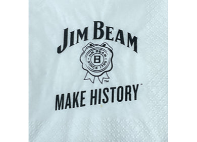 Jim Beam event cocktail napkin