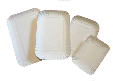 Rectangular white tray