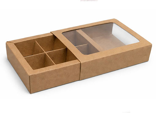 Box carton slide out drawer with 6 pcs inner with window – Ecotradelb