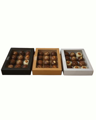 Chocolate box with PVC lid