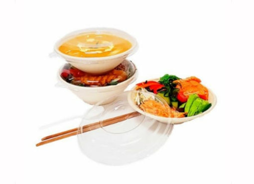 Sugar cane bagasse round