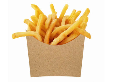 White & Kraft fries box