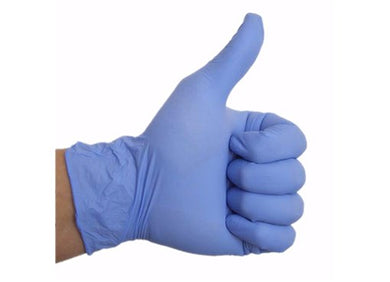 Vinyl glove powder free blue