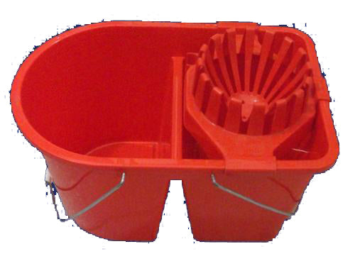 Bucket with wringer