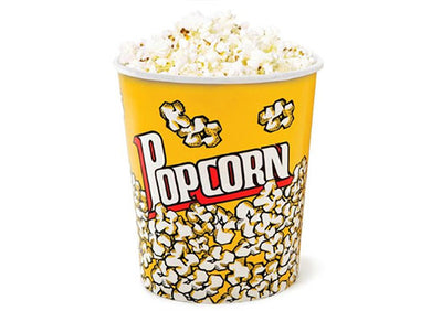 Round colored pop corn box