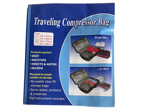 Compressed bag travel