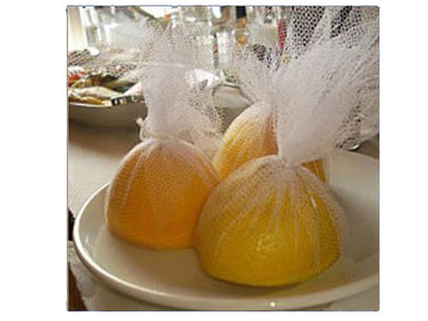 Tulle lemon wrap