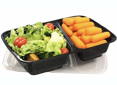 2 compartments microwaveable boxes