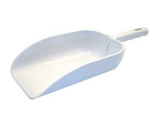 Plastic white scoop