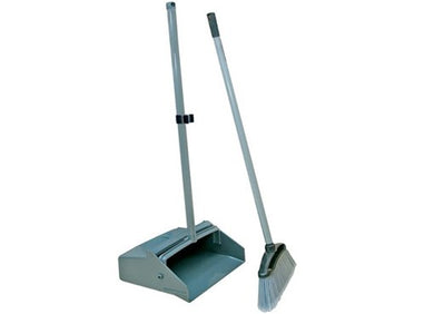 Dustpan with drawer and broom