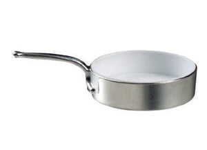 Silver/white eskoffie frying pan