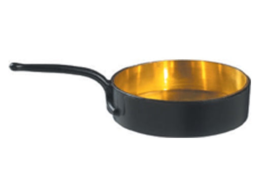 Black/gold eskoffie frying pan