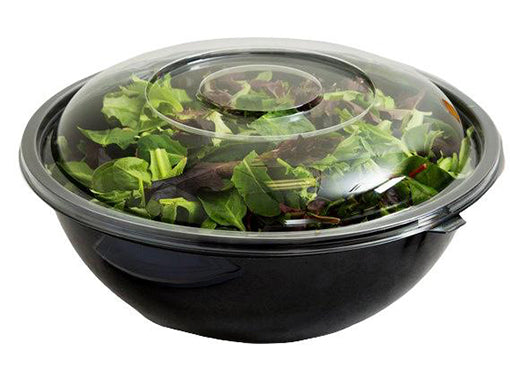 Black bowls PP with separated lids