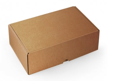 Rectangular kraft box with hinged lid