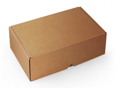 Rectangular kraft box with hinged lid