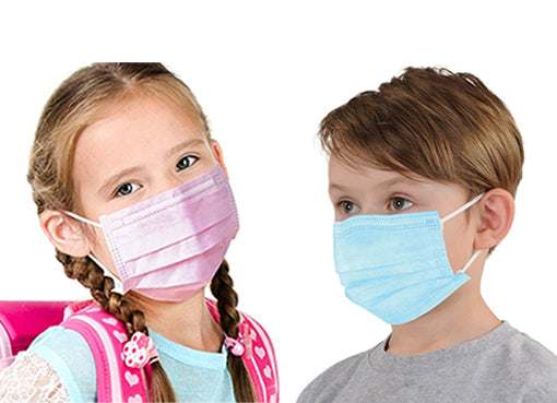 Face mask for kids 3 layer protection