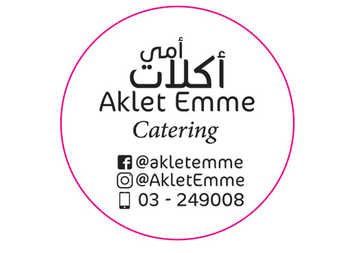 Aklet Emme catering sticker