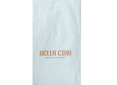 Bella ciao Qatar teal napkin
