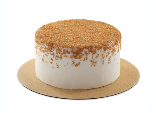 Round golden cake board