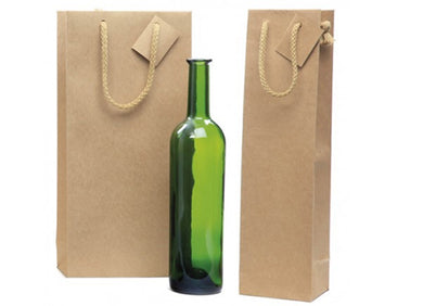 Bag paper kraft with tie