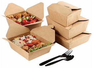 Lunch & Salad box with hinged lids.
