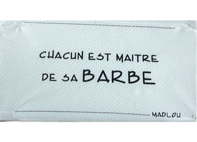 Madlou barbershop teal napkin