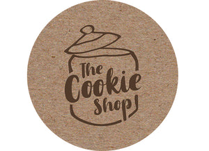 Cookie Shop kraft vinyl sticker