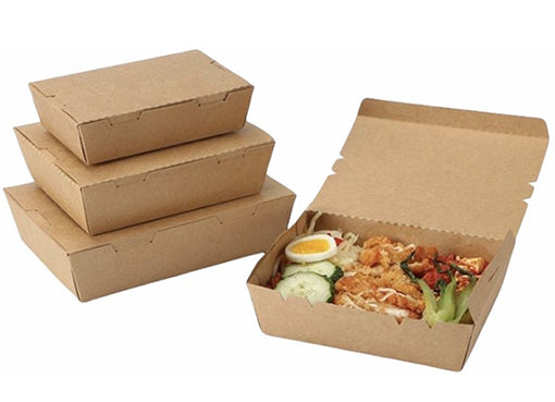 Lunch & salad box with hinged lid