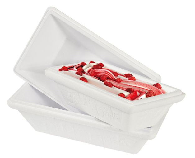 Ice cream box with separated lid