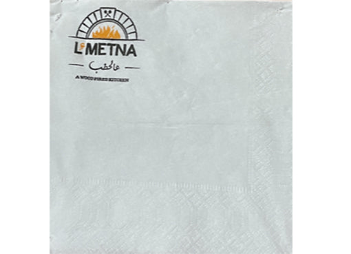le2metna bakery cocktail napkin