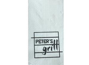 Peter's grill teal napkin