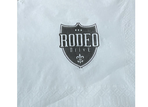 Rodeo Qatar cocktail napkin