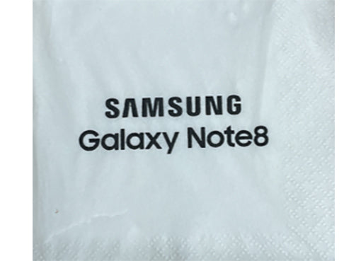 Samsung event cocktail napkin