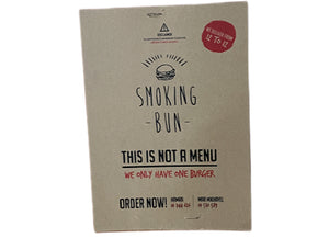 Smoking bun flyer menu