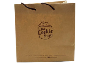 The cookie shop ribbed thick paper bags