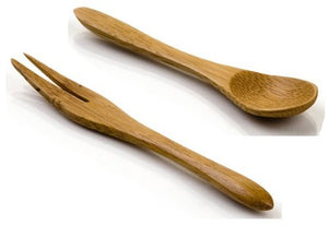Bamboo mini cutlery