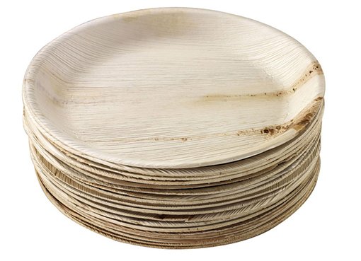 Standard round bamboo plate