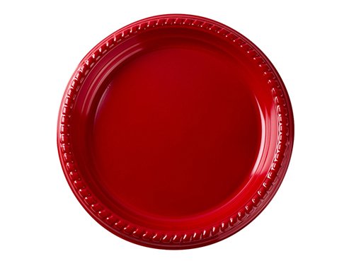 Colored plastic plate