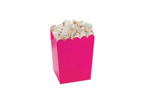 Colored pop corn box