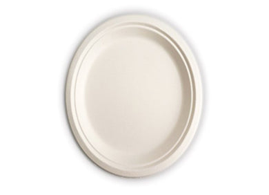 Sugarcane pulp round plate