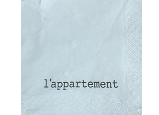 L'appartement venue cocktail napkin