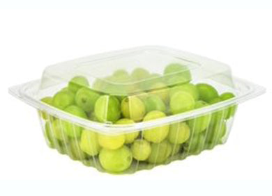 Rectangular boxes with hinged dome lids