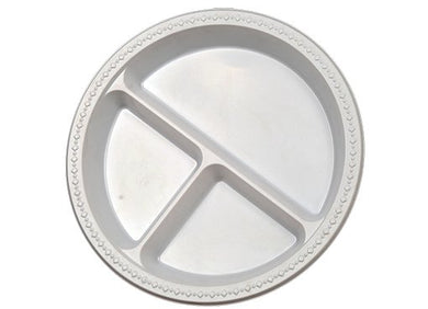 Plastic plate 3 sections