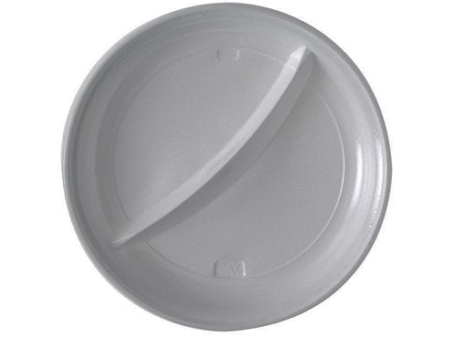 Plastic plate 2 sections