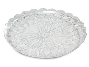 Round crystal plate