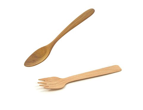 Wooden mini cutlery