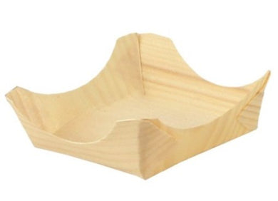 Wooden plate high